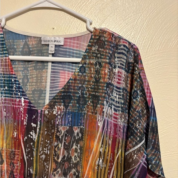 Fashion Bug Colorful Women's Tunic Top - Picture 6 of 8
